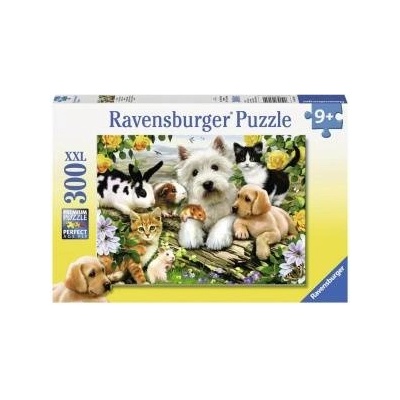 Ravensburger Puzzle 300 Happy Animals XXL