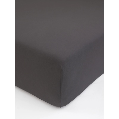 MKLozkoviny.sk Jersey plachta s elastanom Deluxe tmavosivá 180x200