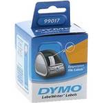 DYMO 99017, S0722460, 12mm x 50mm, бели, 220 бр. , хартиени етикети за висящи папки, (99017)