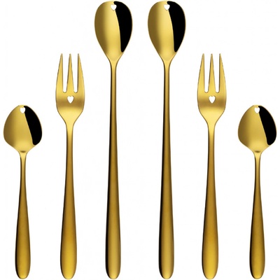 Sola Darčekový set so srdiečkom 6 ks zlatý Love Cutlery