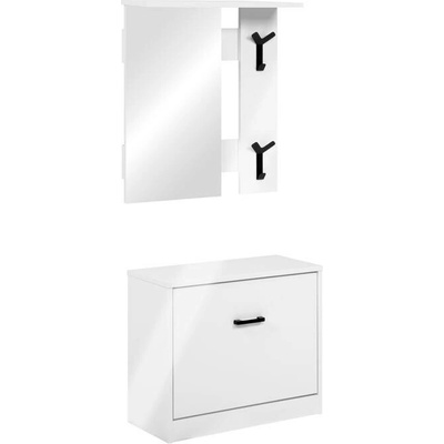 Sconto Predsieňová zostava MINELI biela vysoký lesk