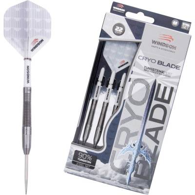 Steelové šipky Windson CRYO BLADE 22 G Stříbrná,Bílá,Černá