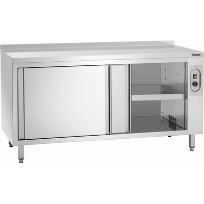 BARTSCHER Vyhřívaná skříňka série 700 s lištou, 1600x700x850 mm, posuvné dveře 348167