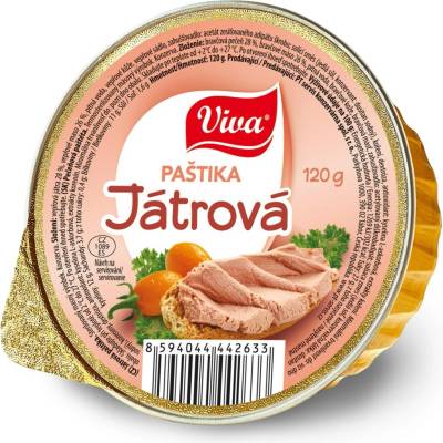 Viva Paštika játrová 16 x 120 g