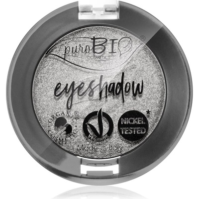 puroBIO cosmetics Compact Eyeshadows сенки за очи цвят 23 Silver 2, 5 гр