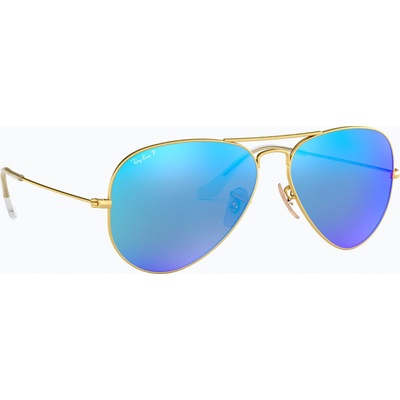 Ray-Ban Слънчеви очила Ray-Ban Aviator Classic matt gold/blue polarized