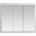 Inter Ceramic Огледален PVC шкаф ICMC 10061W UP, 100x13x60см (10061W UP)