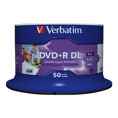 Verbatim 43703 празен DVD диск 8, 5 GB DVD-R 50 броя (43703) (43703)