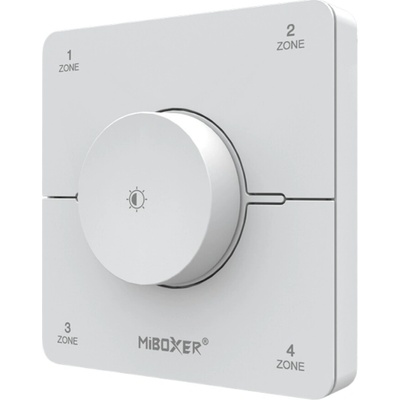 LED ovládač nástenný single/CCT - 2,4GHz 4 okruhy - biely