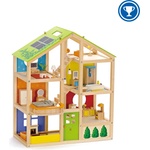 Hape Детска дървена куклена къща Hape - С обзавеждане (H3401)