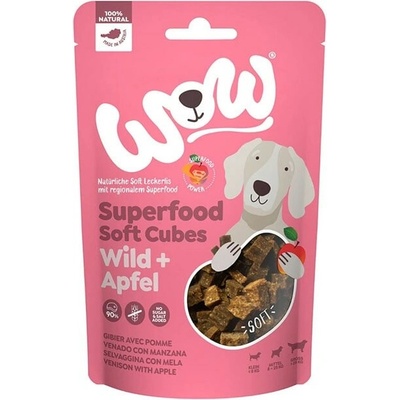 WOW Superfood měkké kostky zvěřina s jablky 150 g