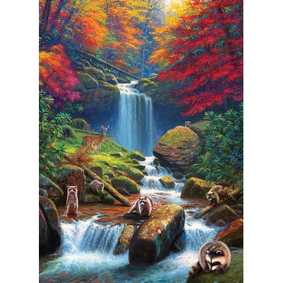Cobble Hill - Puzzle Mystic Falls in Autumn - 1 000 piese
