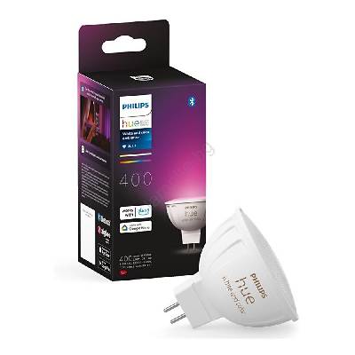 LED RGBW димируема крушка Philips Hue WACA GU5, 3/MR16/6, 3W/12V 2000-6500K (P5828)