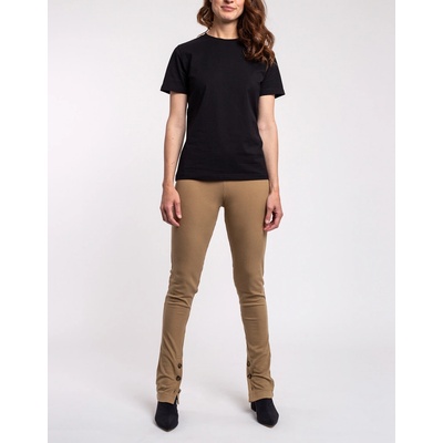 Ninety Percent Felix Stretch Tencel Vent Leggings BROWN KHAKI