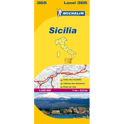 Michelin vydavatelství mapa Sicilia (Sicílie) 1:200 t.