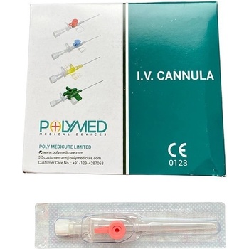 Polyflon Kanyla s portom I.V. G 20 s krídelkami 100 ks