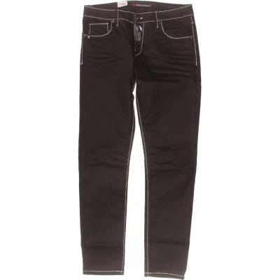 Cipo&Baxx Pánské černé džíny skinny s výšivkou Černé