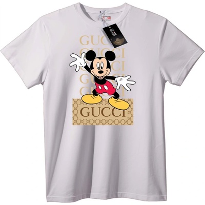 NOONEBRAND Тениска Gucci Mickey Mouse - M, Black