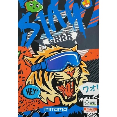Mitama Sešit Fantasy colours A4 linkovaný Tygr