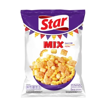 Image 1 of STAR Снакс star mix с чили, йогурт, чесън и паприка 90 гр