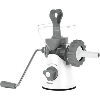 Kinghoff Мелачка за месо Kinghoff KH 1874, Ножове от неръждаема стомана, Фино/грубо смилане, Аксесоари, Бял/сив (KH-1874)