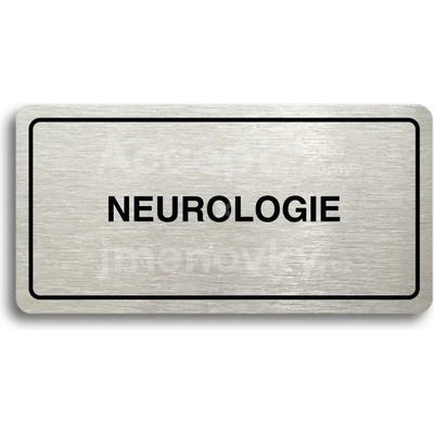 ACCEPT Piktogram NEUROLOGIE - stříbrná tabulka - černý tisk