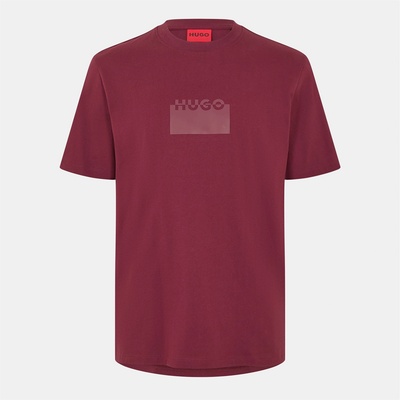Hugo Тениска Hugo Men's Delastio Regular Fit T-Shirt - Dark Red 602