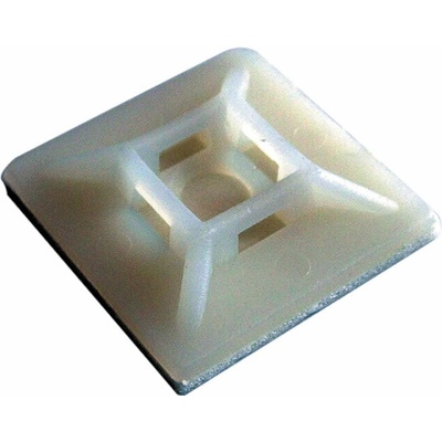 Samolepící příchytka stahovacích pásků - rozměr 19x19 mm Množstevní SLEVA: 100