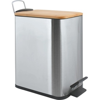 spirella Стоманено кошче за боклук с педал в матово сребрист цвят 5 l Erik - Spirella (10.22582)