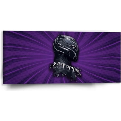 Sablio Obraz BLACK PANTHER z profilu Fialový - 110x50 cm