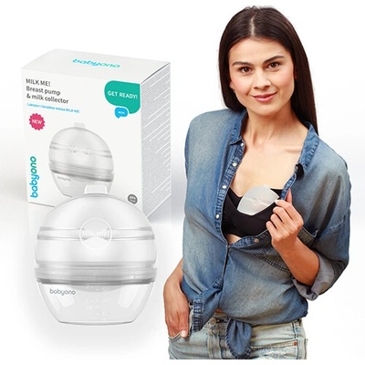 BABYONO Odsávačka a zberač materského mlieka Milk Me 2v1