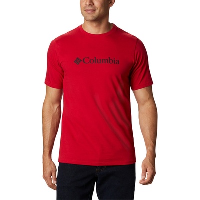 Columbia pánske tričko CSC Basic Logo short sleeve mountain red