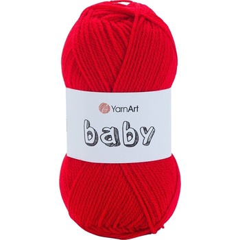 YARNART Baby 156 Red Плетива прежда (Baby 156)
