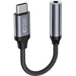 Tech-Protect Аудио кабел Tech-Protect UltraBoost, USB-C / 3.5mm mini jack, черен (9490713929667)