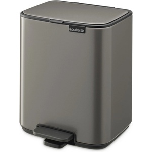 Brabantia Сиво стоманено кошче за боклук с педал 7 l Bo - Brabantia (237966)