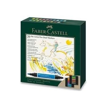 Faber-Castell 162020 Pitt Artist Pen Dual Marker 20 ks