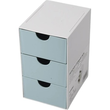 Sworld Органайзер за бюро, с 3 чекмеджета, син (1060180107)