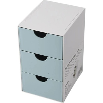 Sworld Органайзер за бюро, с 3 чекмеджета, син (1060180107)