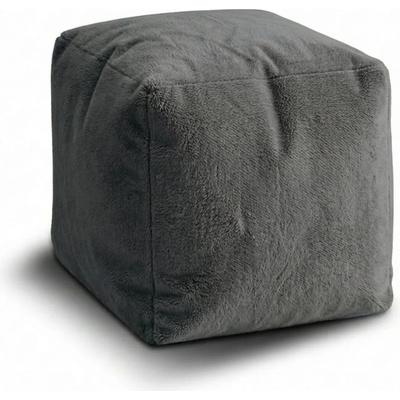 Sablio Taburet Cube SOFTY Graphite - 60x60x60 cm