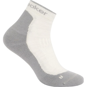 Icebreaker Дамски туристически чорапи Icebreaker Women's Merino Hike+ Light Mini Walking socks - Ecru Heather / Alloy - размер 35-37 (EU) (201-9237-0211)