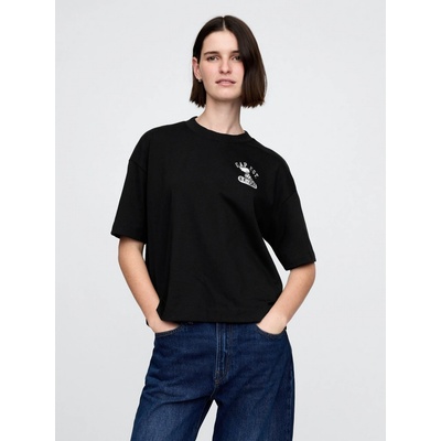 GAP Dámske Oversize crop tričko Heavyweight Americana 729563 01