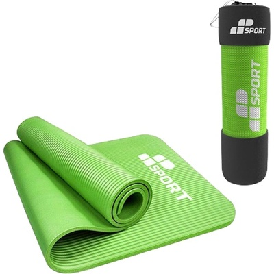 MP Sport NBR Fitness Yoga Mat / Постелка за фитнес и йога / 180см х 60см х 1см - С чанта за носене - Различни цветове Зелен