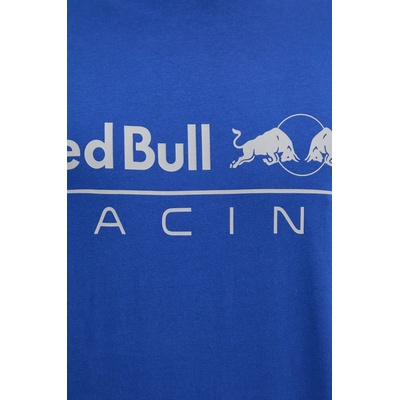 Red Bull Racing x Pepe Jeans Памучна тениска Red Bull Racing x Pepe Jeans в синьо с принт RU500005 (RU500005)