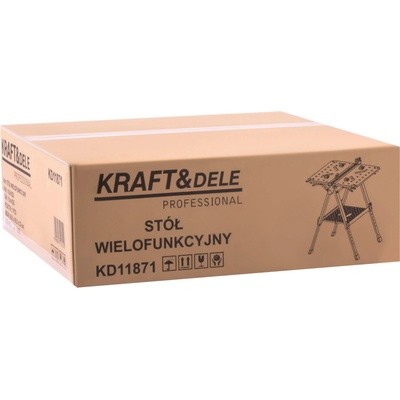 KRAFT&DELE KRAFT&DELE Skladací pracovný a upínací stôl, 454 kg, 70x65x92 cm, MDF KD11871