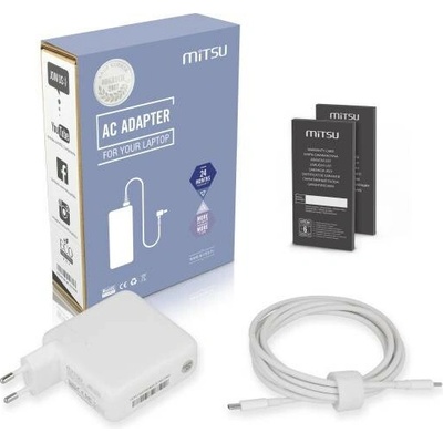 Apple MacBook Pro 13 2016-2019 Nabíječka Mitsu na notebook 67W 5V 3A9V 3A12V 3A15V 3A20V 3.35A (white) - možnost vrátit zboží ZDARMA do 30ti dní – Zbozi.Blesk.cz