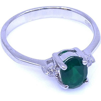 Jan Kos jewellery Stříbrný prsten s achátem MHT 8177 S454
