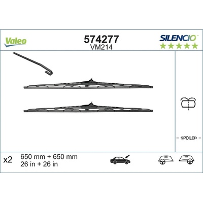 Valeo Silencio 650+650 mm ST VM214