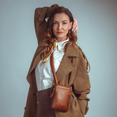 Noelia Bolger pánská taška Crossbody koňaková NB 2419 KO