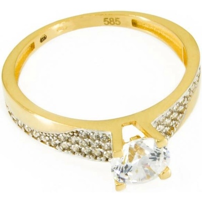 sZlato.cz 3346 Zlatý dámský prsten s bílými zirkony