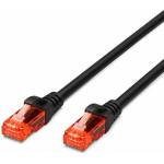 DIGITUS By ASSMANN Пач кабел ASSMANN UTP Cat6, 0.5m, RJ45, черен (DK-1612-005/BL)